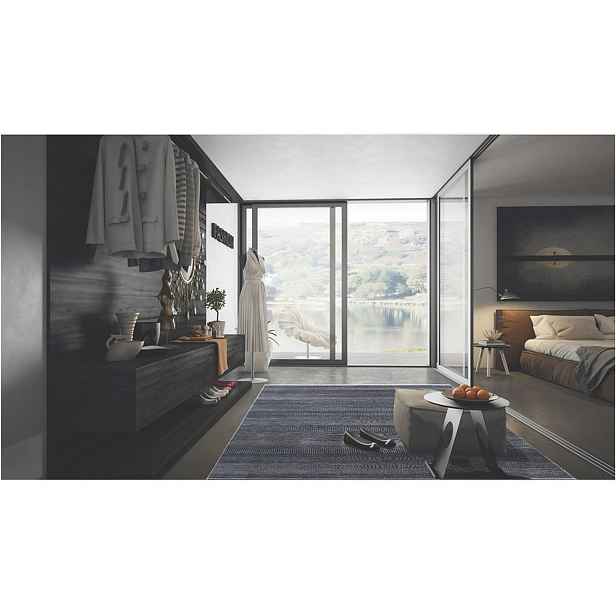 Ručně vázaný kusový koberec Diamond DC-MCN Dark blue/silver, 120x170, modrá, chodba / předsíň, Diamond Carpets India