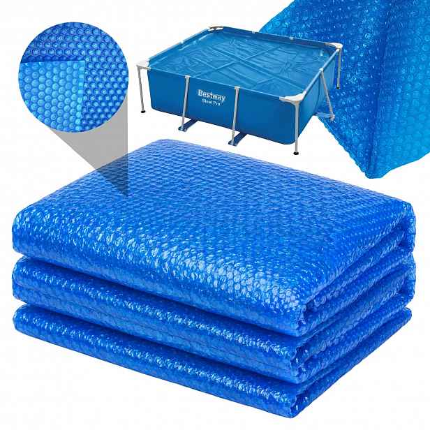 Solar 220µm krycí plachta solární bublinková fólie Bestway Steel Pro 259 x 170 cm