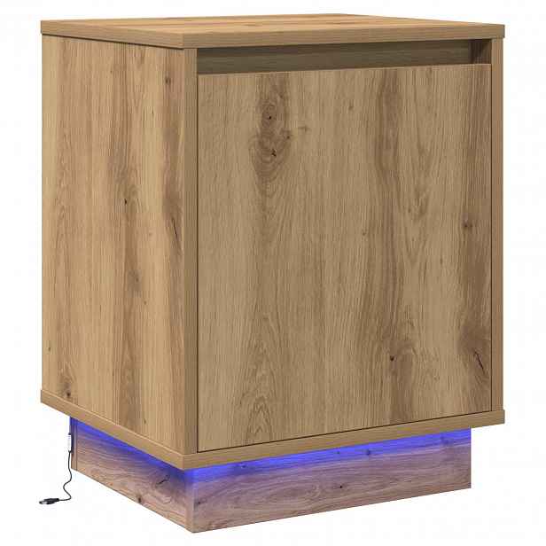 vidaXL Noční skříňka Artisanový dub 39 x 34,5 x 50 cm Kompozitní dřevo