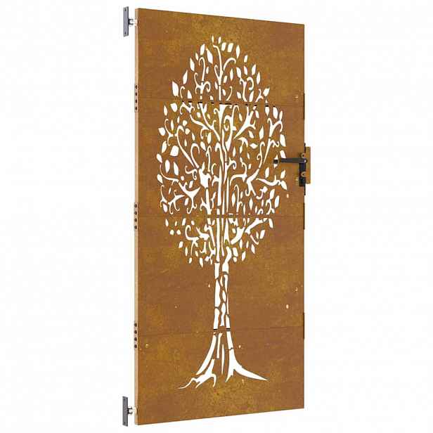 vidaXL Zahradní brána 85 x 175 cm Práškově lakovaná ocel Zamykatelné