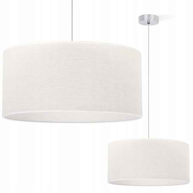 Závěsná Stropní Lampa S Jutovým Stínítkem, Krémová, Glamour, Do Obývacího Pokoje