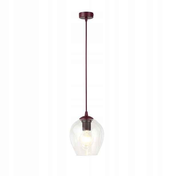 Emibig závěsná lampa Istar vínová skleněná 1xE27 15W