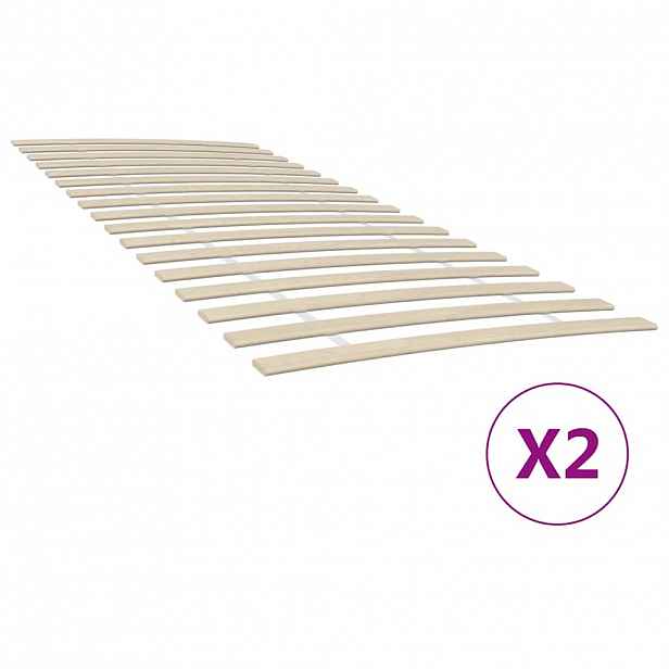 vidaXL Náhradní lamely k posteli s 34 lamelami 2 ks 100x200 cm