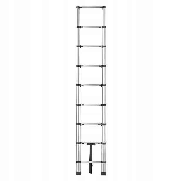 Žebřík 9 Stupňů Teleskopický, Rozkládací, Skládací, 125 Kg, Silný
