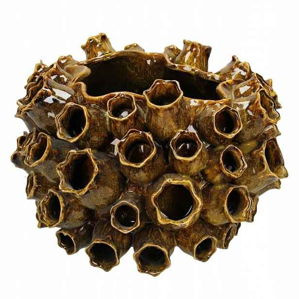 Dekorativní květináč Kersten keramický, velký, korálový, 38 cm