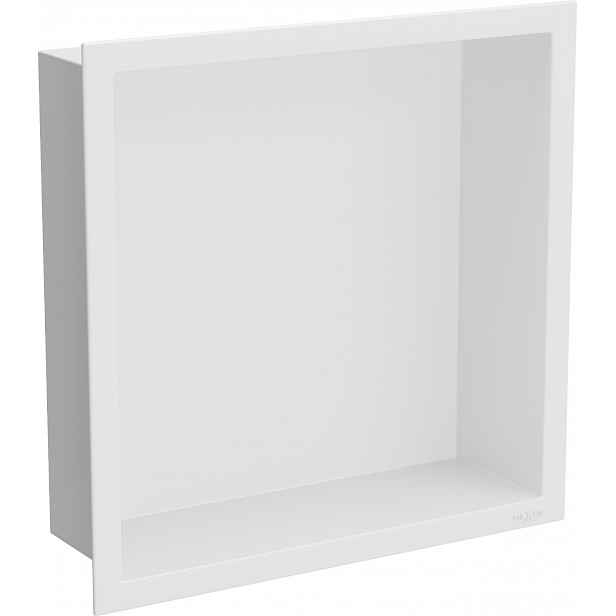 Mexen X-Wall-R Zapuštěná Polička 30x30cm Bílá Nerezová Ocel