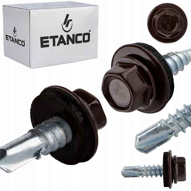 Samovrtné šrouby do oceli a kovu Etanco GT5 5,5x38mm Ral 8017 250 ks