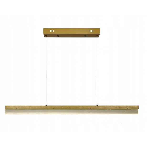 Závěsná Led lampa 40W zlatá 100 cm nad stůl Dálkový Ovladač 3000-6000K