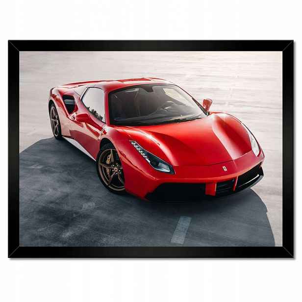 Plakáty v rámu 40x30 Červené Ferrari Střela