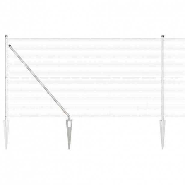 vidaXL Svařované drátěné ploty s hroty 50 x 1,4 m Pozinkovaná ocel