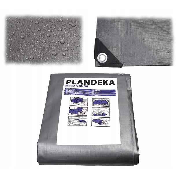 Plachta 4X6 m Hrubá Zesílená 260 g Uv+ Mrazuvzdorná Premium