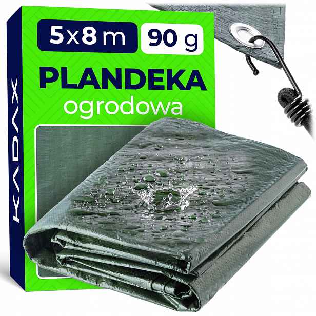 Plachta Hrubá Plachta Mrazuvzdorná Voděodolná Vyztužená 8x5 m 90 g Silná