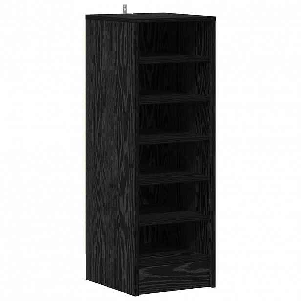vidaXL Skříň na obuv 32 x 35 x 90 cm Kompozitní dřevo Černý dub