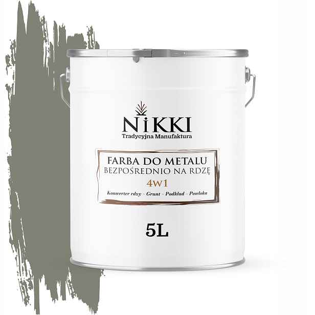 Barva Na Kov, Pozink , Přímo Na Rez, Cementově Šedá Ral 7033, Polomatná, 5 l