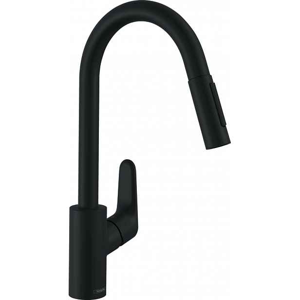 Hansgrohe Focus M41 - Dřezová baterie s výsuvnou sprškou, matná černá 31815670