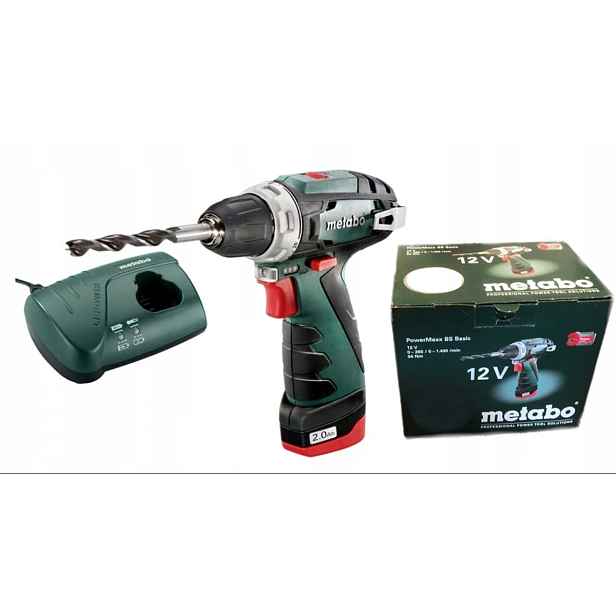Metabo Aku Šroubovák Powermaxx Bs Basic 1x 2Ah 12V 34Nm Sada 1 Aku Nabíječka