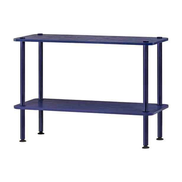 Modrý regál v dekoru dubu 80x54,5x35 cm Teidi – noo.ma