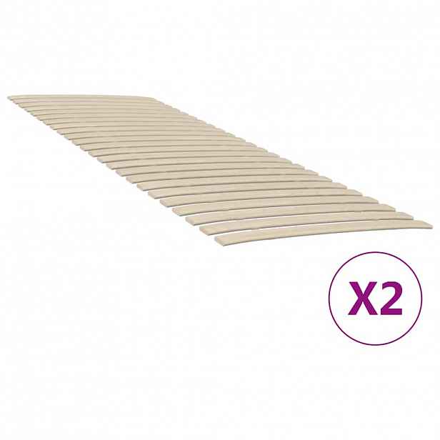 vidaXL Náhradní lamely k posteli s 48 lamelami 2 ks 80x200 cm