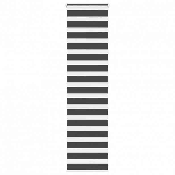 vidaXL Zebra roleta černá 60x200 cm šířka látky 55,9 cm polyester