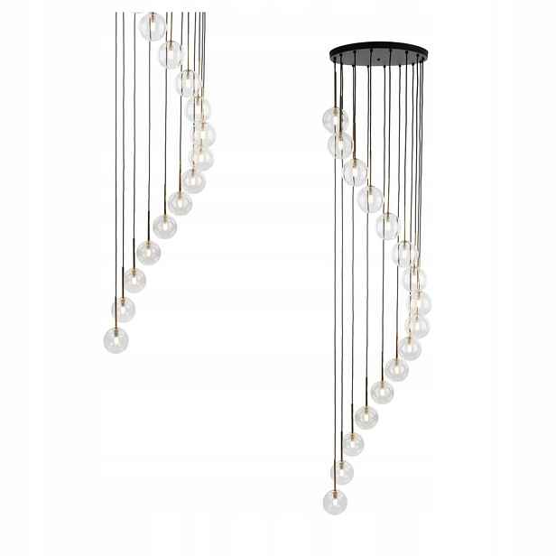 Závěsné svítidlo Moderní Černá Průhledná 1xG9 Aurora Tk Lighting