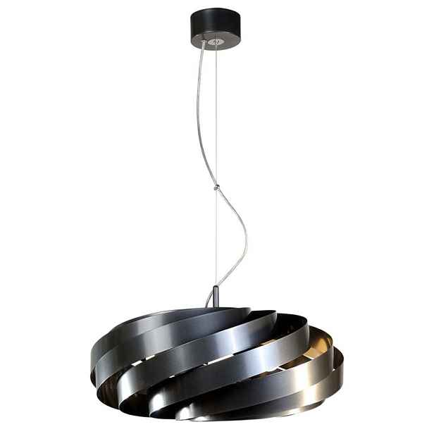 Závěsný Led Stropní Svítidlo Spirálový Šedý Kov E27 40W Regulace Vento Zuma Line