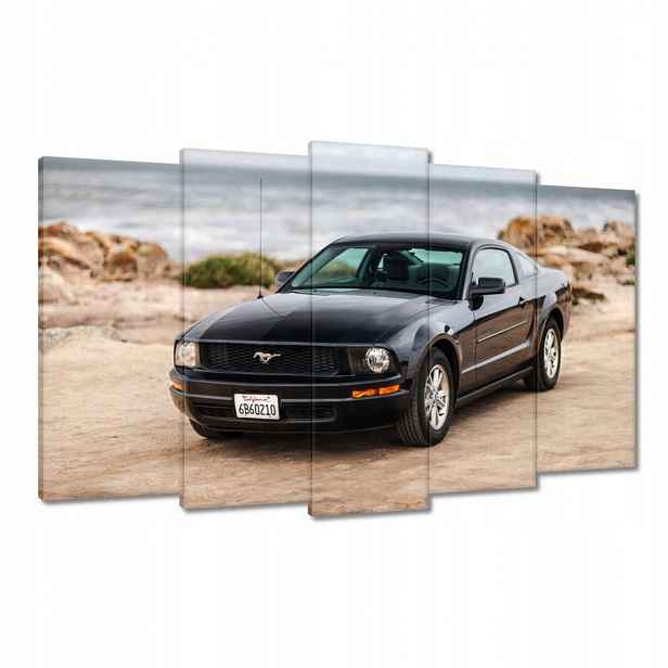 Obrazy 100x60 Černý Ford Mustang
