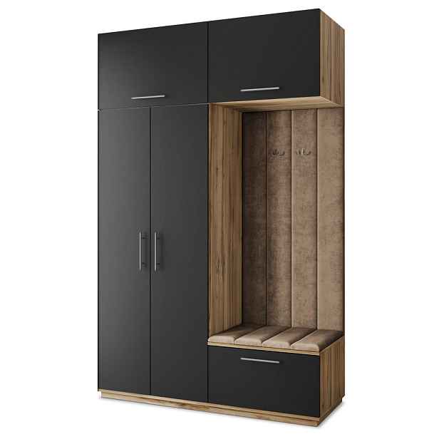 MASSENO MODERNÍ PŘEDSÍŇOVÁ SESTAVA REMA, 150/240/60 cm, dub Wotan