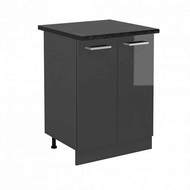 Vicco SPODNÍ SKŘÍŇKA KUCHYŇSKÉ LINKY R-Line Antracitový vysoký lesk 60 cm , PD Antracit