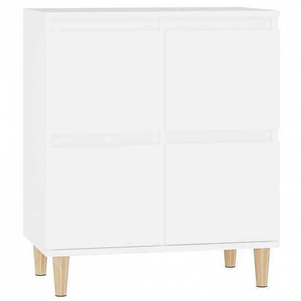 vidaXL Příborník bílý 60 x 35 x 70 cm kompozitní dřevo