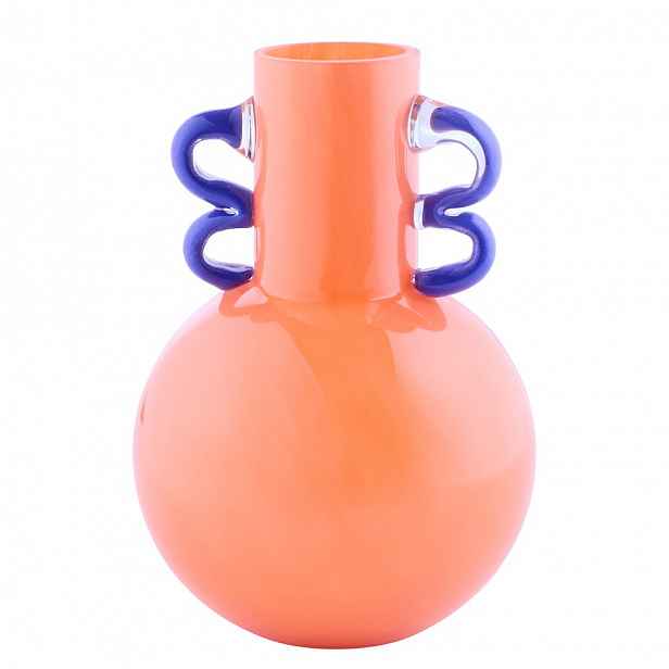 Butlers SLING Váza 21 cm - oranžová/modrá