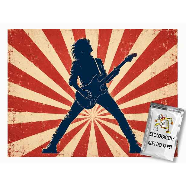 Fototapeta Flizelina Hudba Rock Kytara Kytarista Vintage 368x254 130g