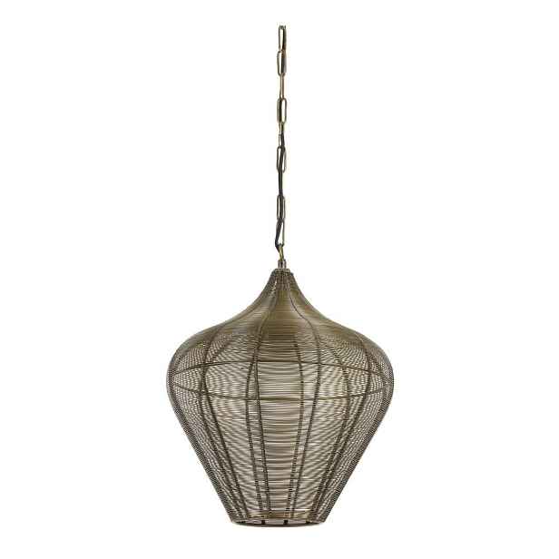 Kovové závěsné svítidlo v bronzové barvě ø 36 cm Alvaro – Light & Living