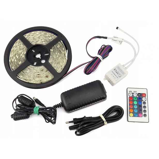 Led pásek Rgb 5M IP45 12V Set Dálkový Ovladač
