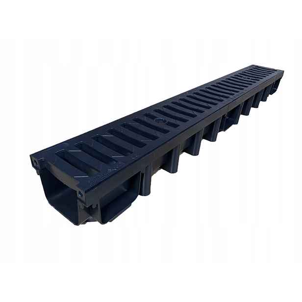 Lineární Odvodnění Koryto plast/plast h98 grafit B125 (12,5 tuny)