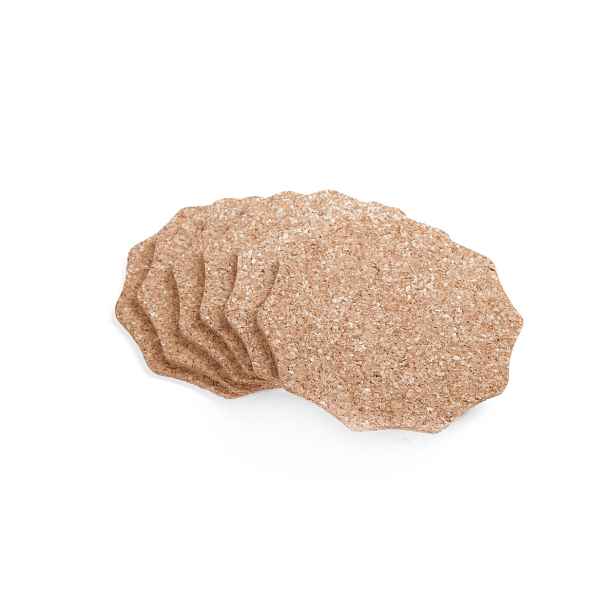 PROHOME - Podložka korek 10cm rozetka 6ks