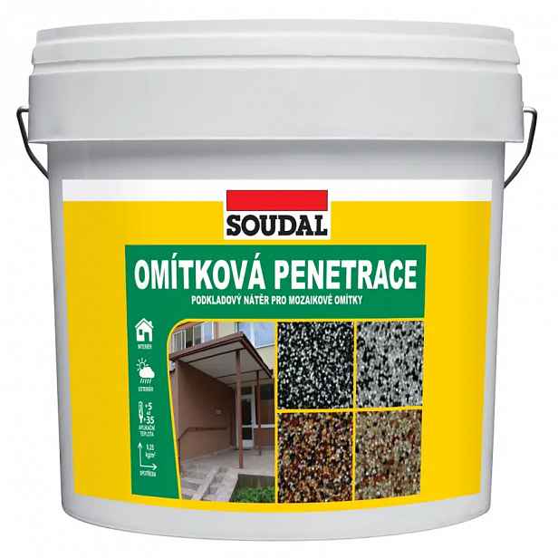 Soudal penetrace omítková šedá 4.5 KG