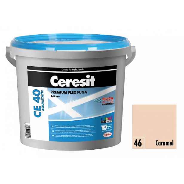 Spárovací hmota Ceresit CE 40 Aquastatic 5 kg caramel
