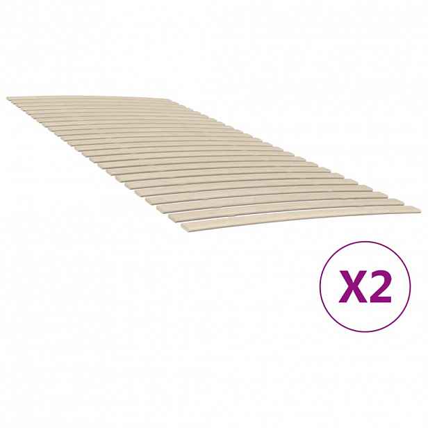 vidaXL Náhradní lamely k posteli s 48 lamelami 2 ks 90x200 cm