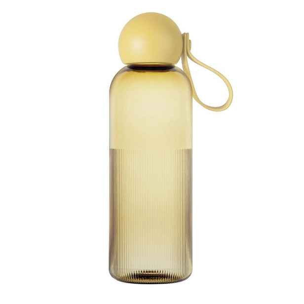 Žlutá cestovní lahev z recyklovaného plastu 650 ml Ture – Sagaform