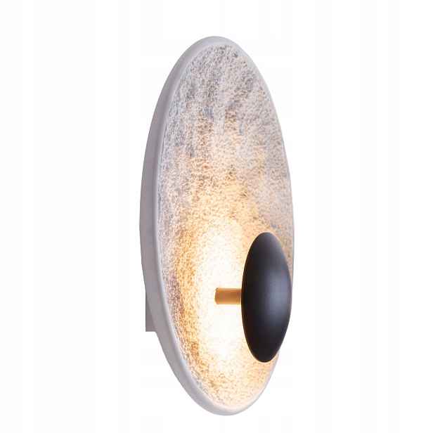 Nástěnné svítidlo Oyaka Led 5W, sádrové, černé, kulatý, Maxlight