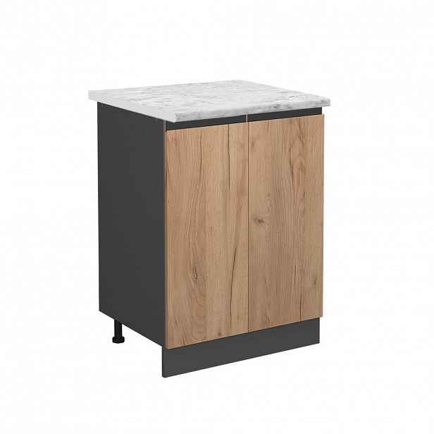 Vicco SPODNÍ SKŘÍŇKA KUCHYŇSKÉ LINKY R-Line Zlatý mocný dub 60 cm PD Mramor