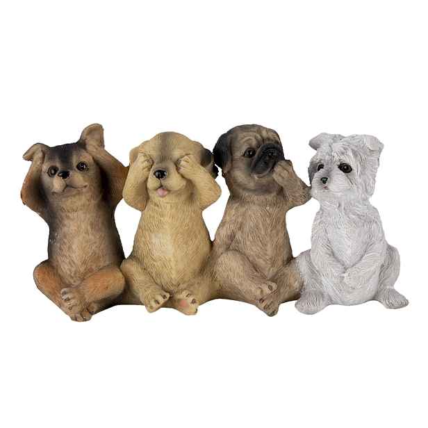 Dekorativní sošky pejsků - 19*6*9 cm Clayre & Eef