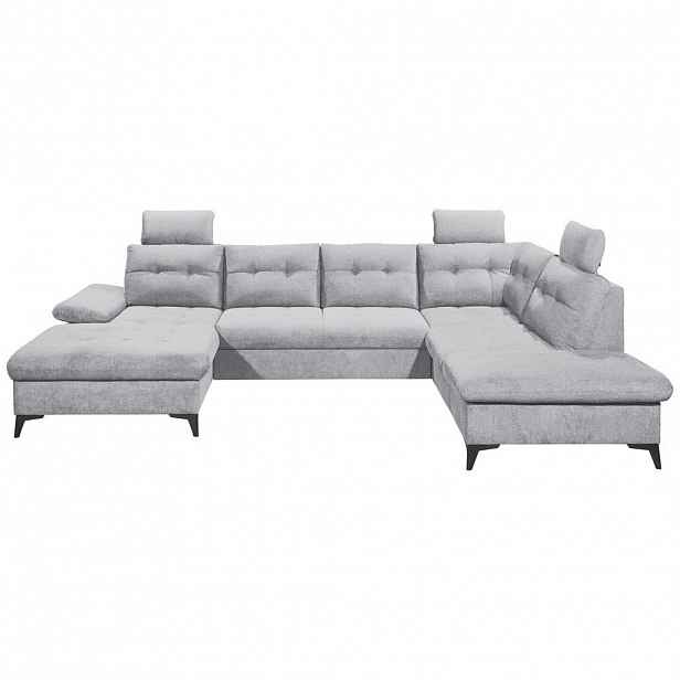 MID.YOU SEDACÍ SOUPRAVA, textil, světle šedá