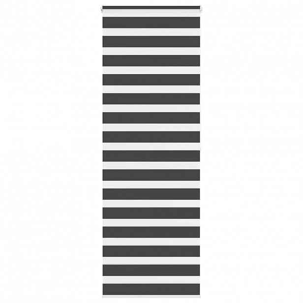 vidaXL Zebra roleta černá 70x200 cm šířka látky 65,9 cm polyester