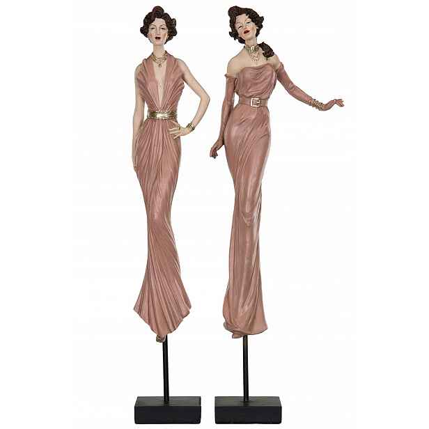 2 ks Figurka Ladies retro vintage styl