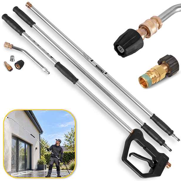 Modulární Teleskopický Nástavec 3 m Tryska pro Karcher Hd Hds Easy!Lock TR22