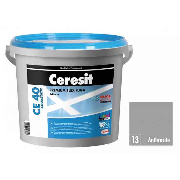 Spárovací hmota Ceresit CE 40 Aquastatic 5 kg antracite