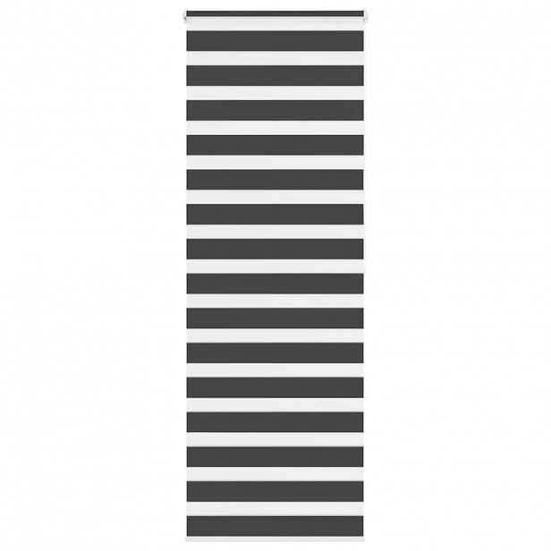 vidaXL Zebra roleta černá 75x200 cm šířka látky 70,9 cm polyester
