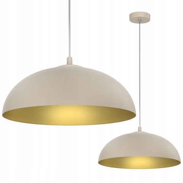 Závěsná Stropní Lampa Lustr Kašmírová Mísa Střed Zlatý Glamour 37 CM