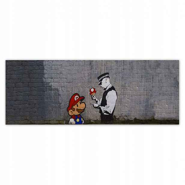 Fototapety 250x93 Banksy Houbař Policie